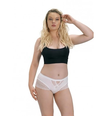 WOMEN'S PANTIES WITH LACE WHITE 4487LEY