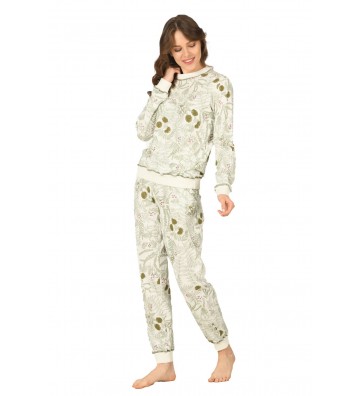 WOMEN'S PAJAMAS WITH LEAVES...