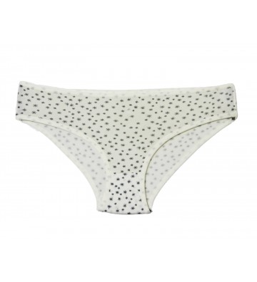 GIRL'S BRIEFS PRINTED WHITE...