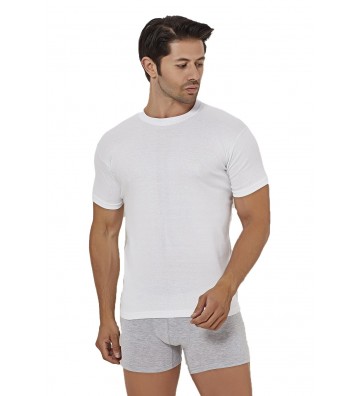 MEN'S T-SHIRT WITH CLOSED...