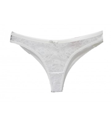 WOMEN'S THONG WHITE WITH...