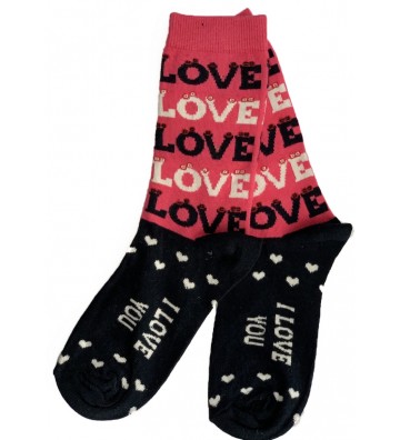 WOMEN'S SOCKS LOVE FUCHSIA...
