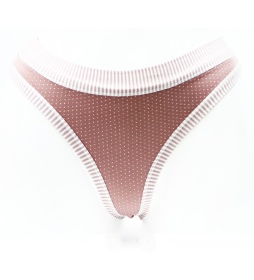 WOMEN'S COTTON THONG POLKA...