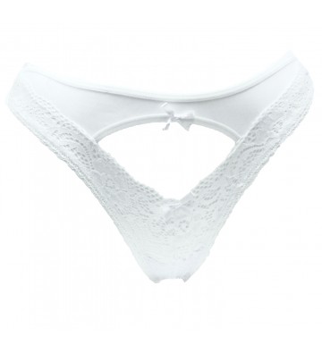 WOMEN'S THONG WHITE WITH...