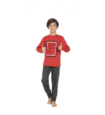 BOY'S PIJAMAS 8-16 RED 2022513