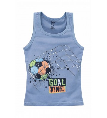 BOY'S T-SHIRT COTTON BLUE...