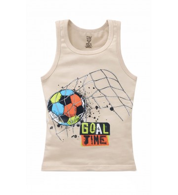 BOY'S T-SHIRT COTTON BEIGE...