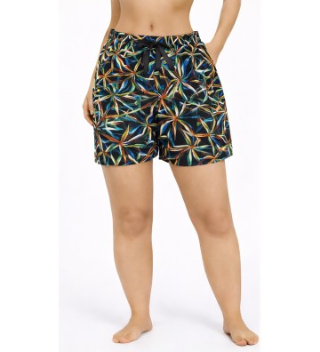 PAJAMA SHORTS WOMEN'S BLACK...