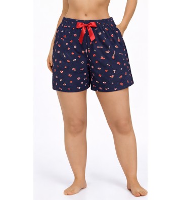 PAJAMA SHORTS WOMEN'S BLUE...