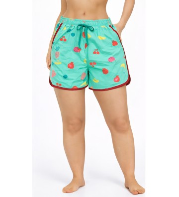 PAJAMA SHORTS WOMEN'S GREEN...