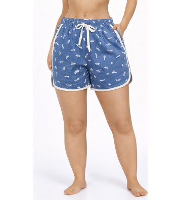 PAJAMA SHORTS WOMEN'S BLUE...