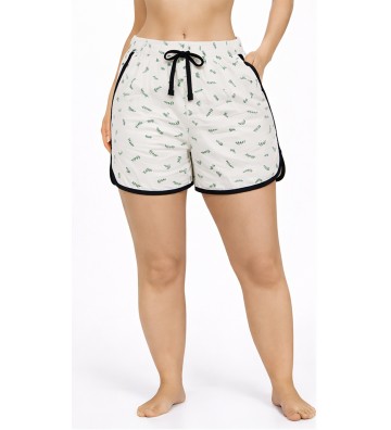 PAJAMA SHORTS WOMEN'S ECRU...