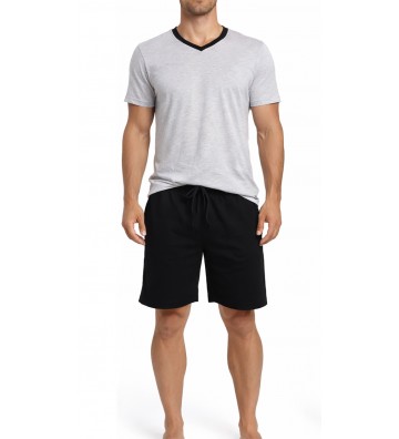 MEN'S SUMMER PAJAMAS GREY-...