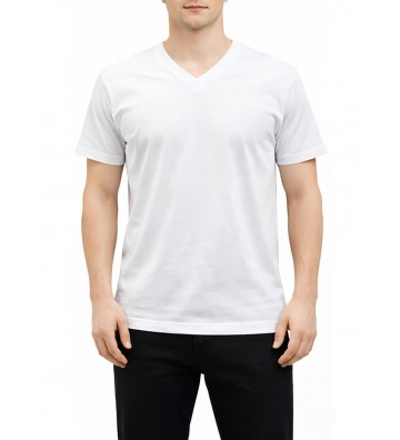 MEN'S T-SHIRT WITH V NECK...