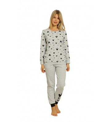 WOMEN'S PAJAMAS GREY WITH...