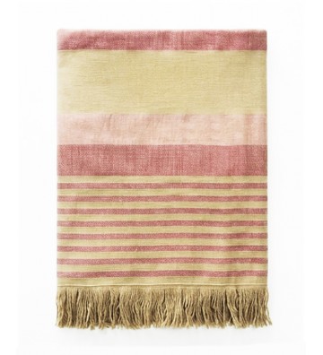 BEACH TOWEL BEIGE-PINK...