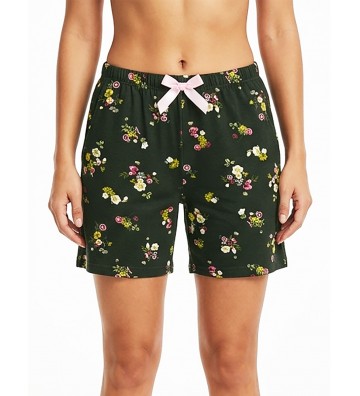 WOMEN'S PAJAMA SHORTS GREEN...