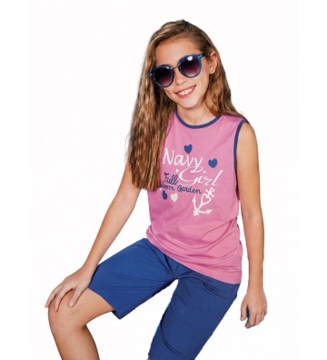 SUMMER PAJAMAS GIRL PINK 1534