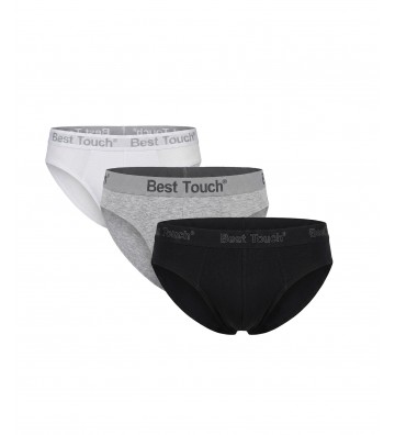 SLIP 3PCS. WHITE-GREY-BLACK...
