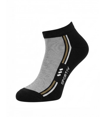 MEN'S COTTON SOCK BLΑCK MPR20