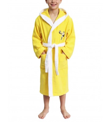 COTTON BABY BATHROBE YELLOW...