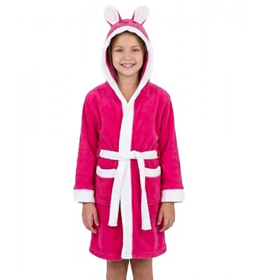 COTTON KID'S BATHROBE WITH...