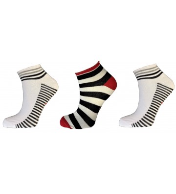 WOMEN'S SOCKS 3 PCS. STRIPE...