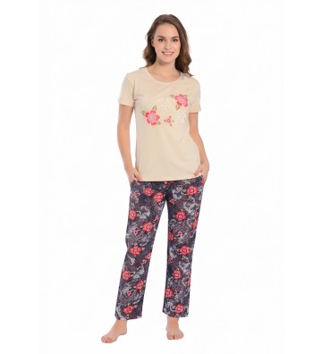 WOMEN'S PIJAMA SUMMER BEIGE...