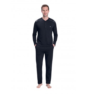 MEN'S WINTER PAJAMAS BLACK...