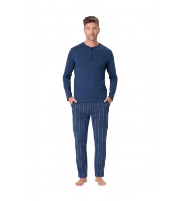 MEN'S WINTER PAJAMAS BLUE 2145