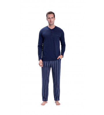 MEN'S WINTER PAJAMAS BLUE 2154