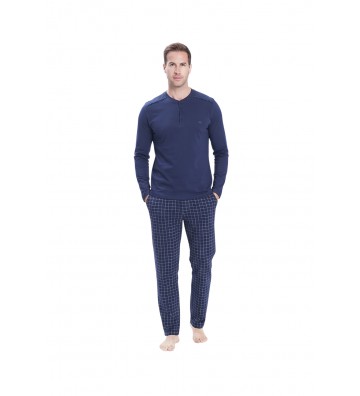 MEN'S WINTER PAJAMAS BLUE 2156