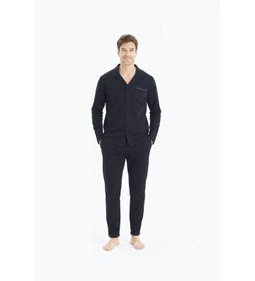 MEN'S WINTER PAJAMAS BLACK...