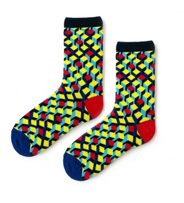 WOMEN'S SOCKS WITH SQUARES...